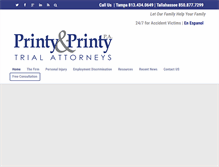 Tablet Screenshot of printylawfirm.com